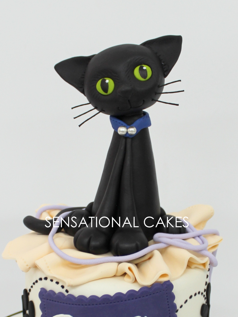 The Sensational Cakes twilight caf 3d cake singapore black cat theme