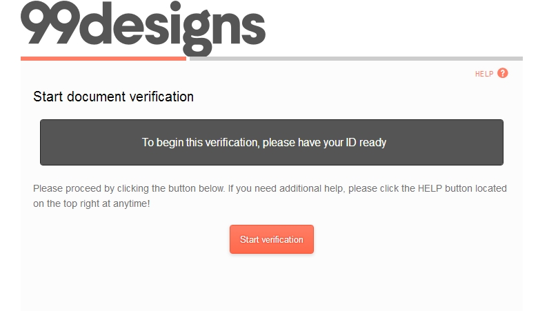 Verify start. Start document verification.