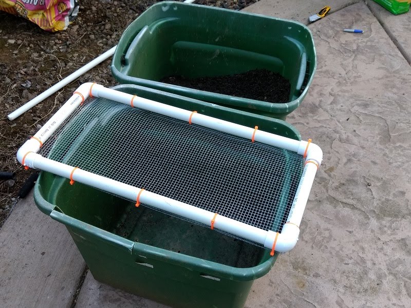 DIY Soil Sifter Greens and Machines