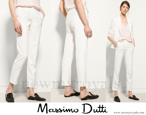 Queen Letizia wore Massimo Dutti Trousers