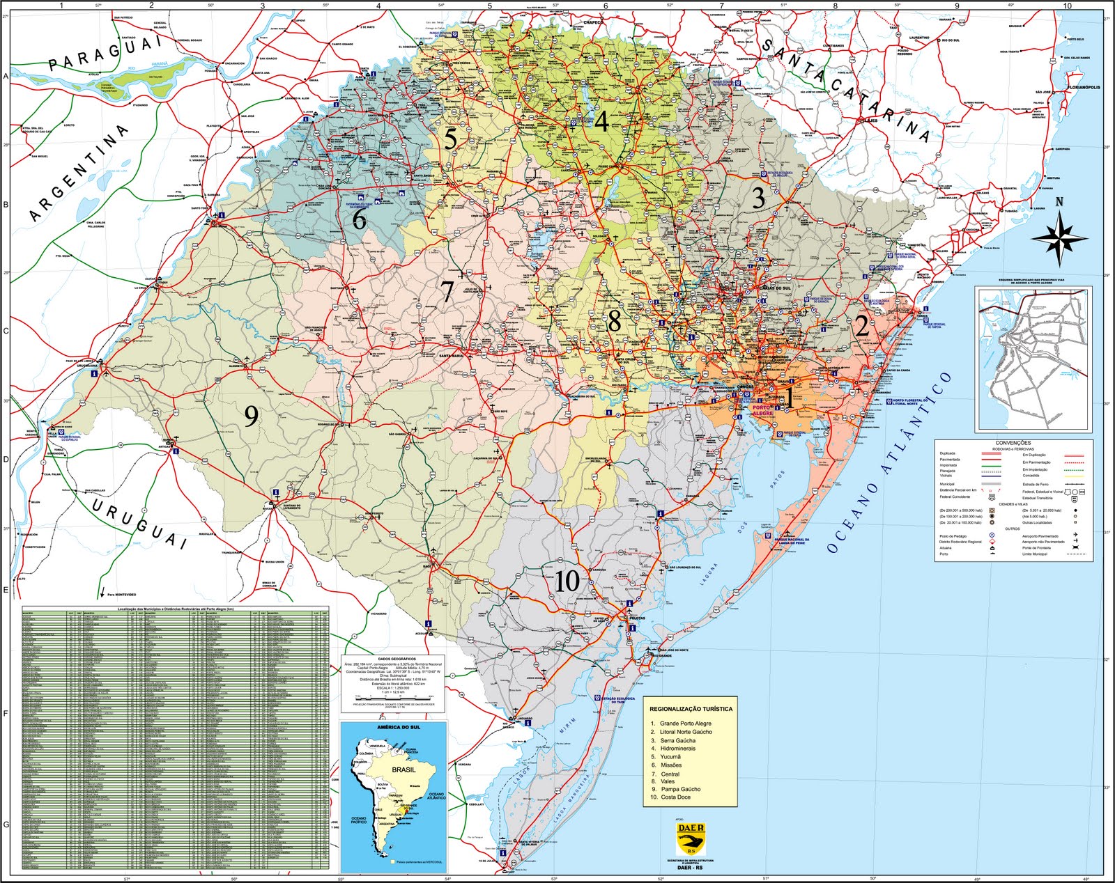 Mapas Do Rio Grande Do Sul Mapasblog