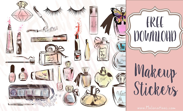 FREE Makeup and Beauty Planner Stickers