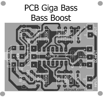 Giga Bass for Bass Boost Circuit PCB