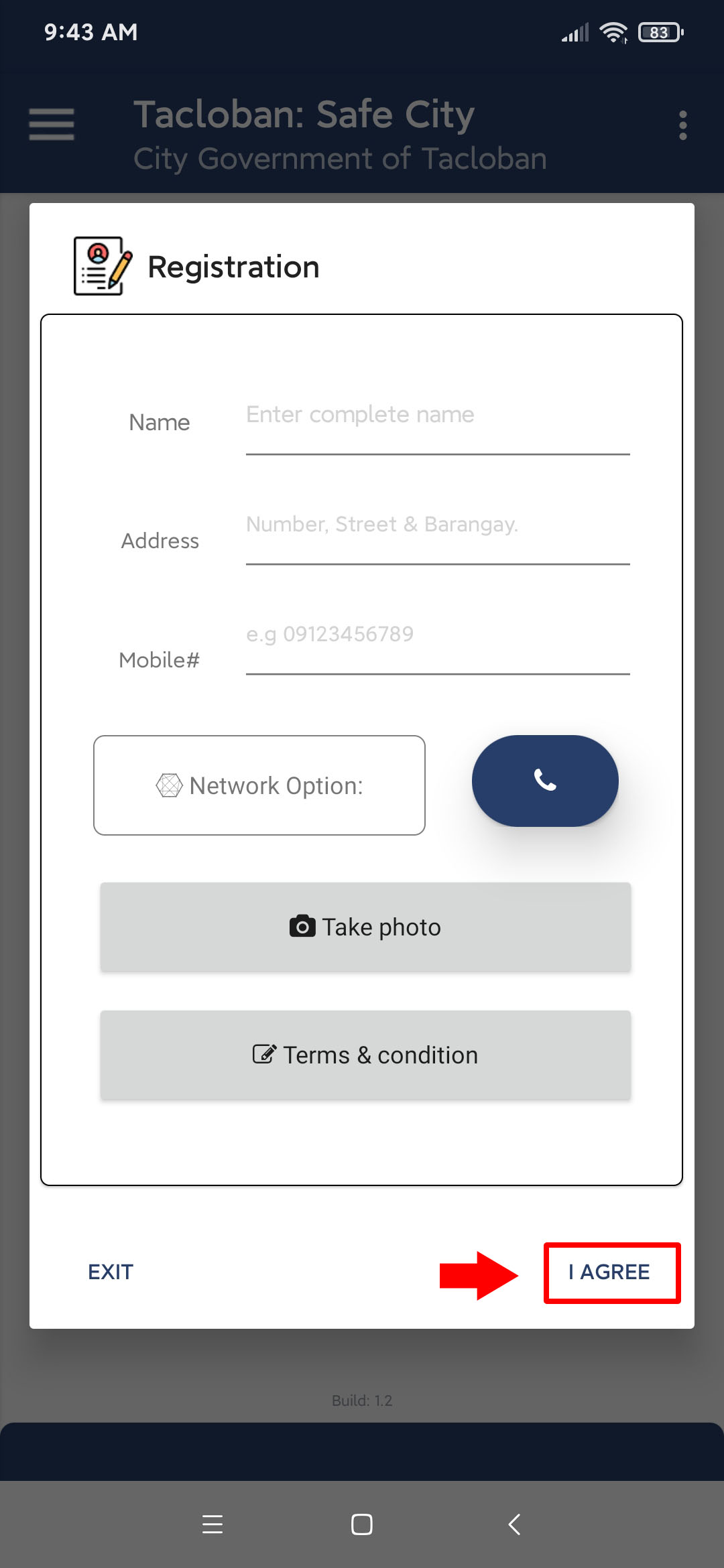 Tacloban City QR Code Registration