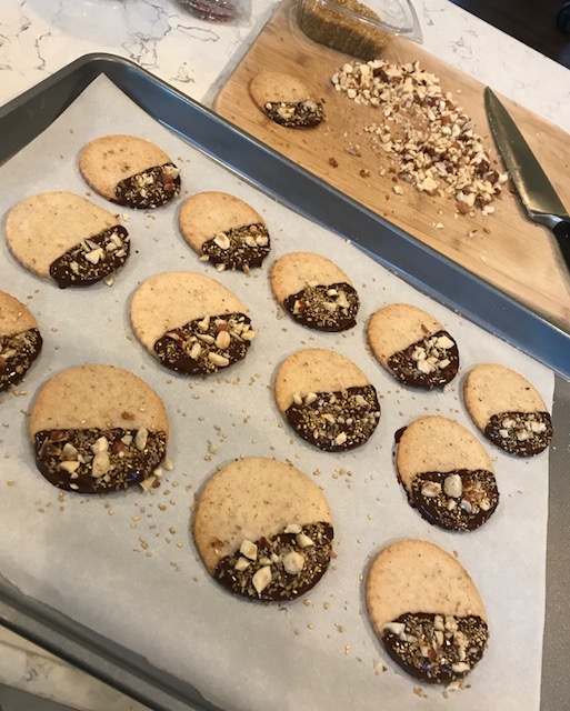 Hazelnut Shortbread Cookies