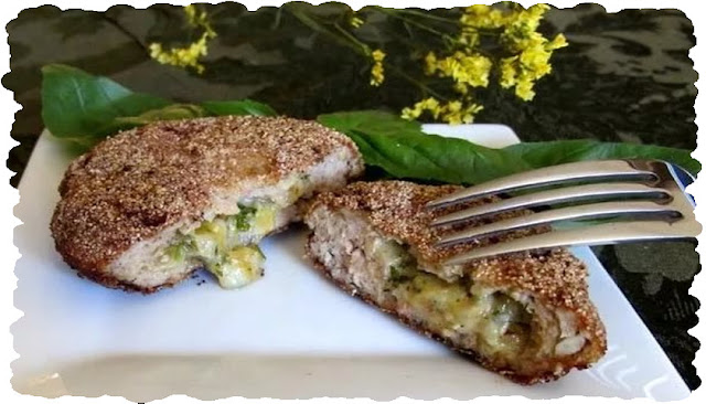 Котлетки с начинкой из сыра и зелени