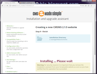 Install CMSMadeSimple 2.1.5 ( CMSMS ) on Windows 7   XAMPP tutorial 12