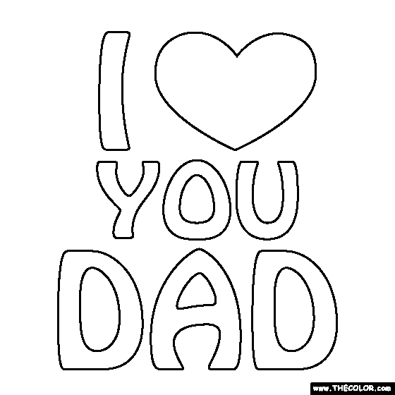 i love you daughter coloring pages - photo #25