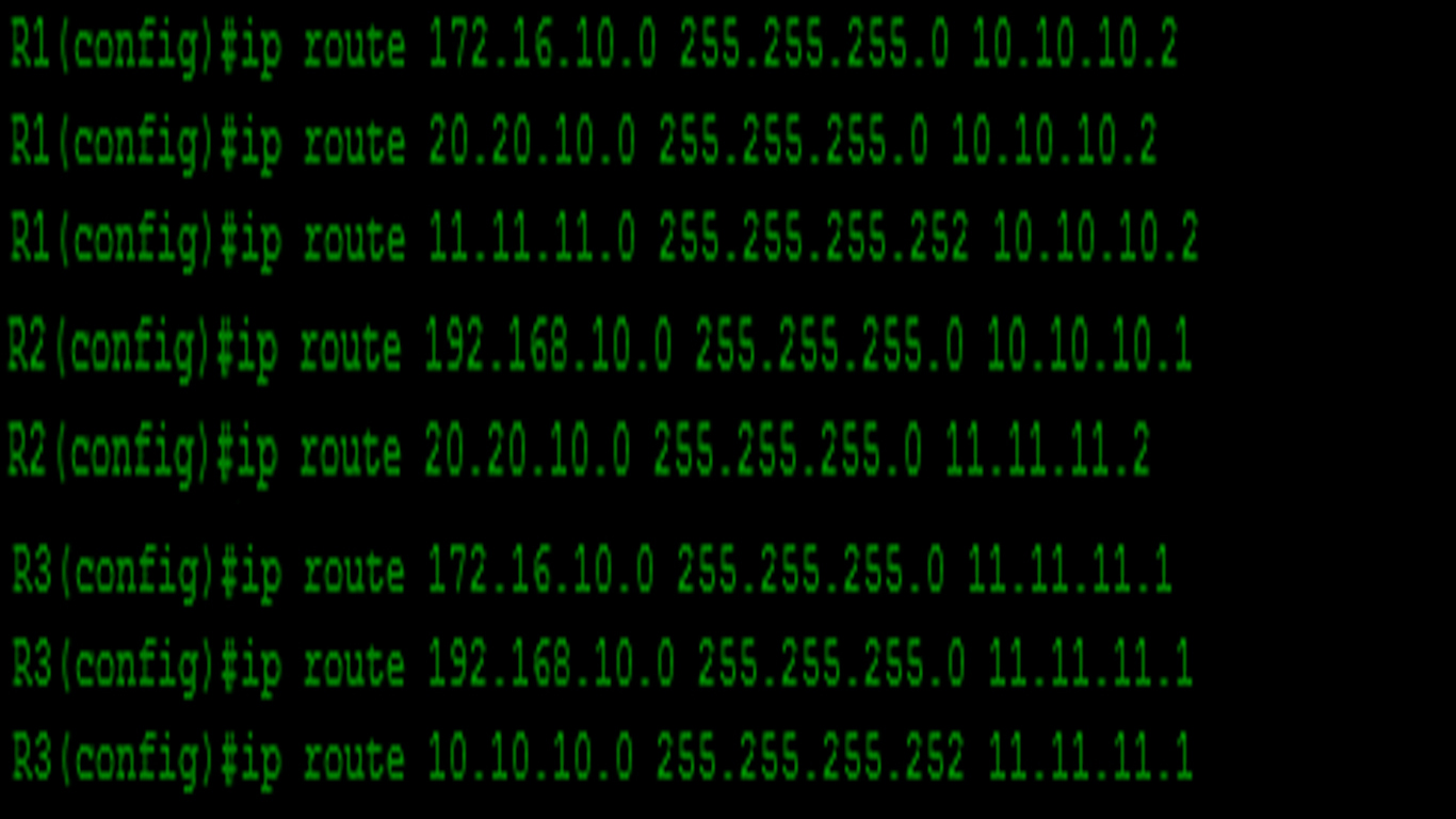 Konfigurasi Routing Static Menggunakan 3 Router Di Cisco Packet Tracer ...