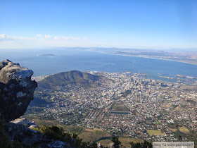 Cidade do Cabo vista da Table Mountain, África do Sul