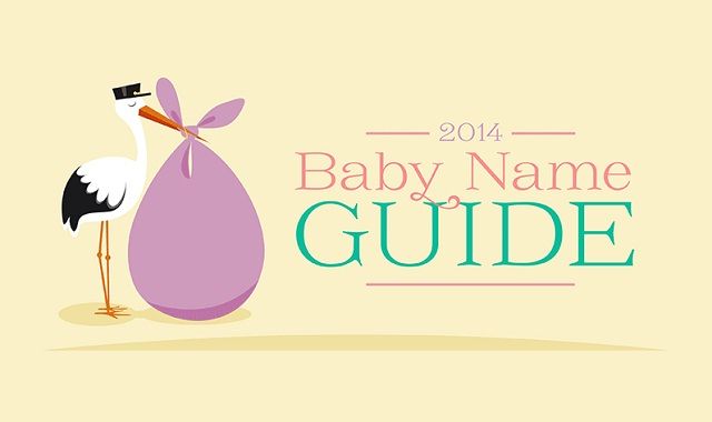 Image: 2014 Baby Name Guide #infographic