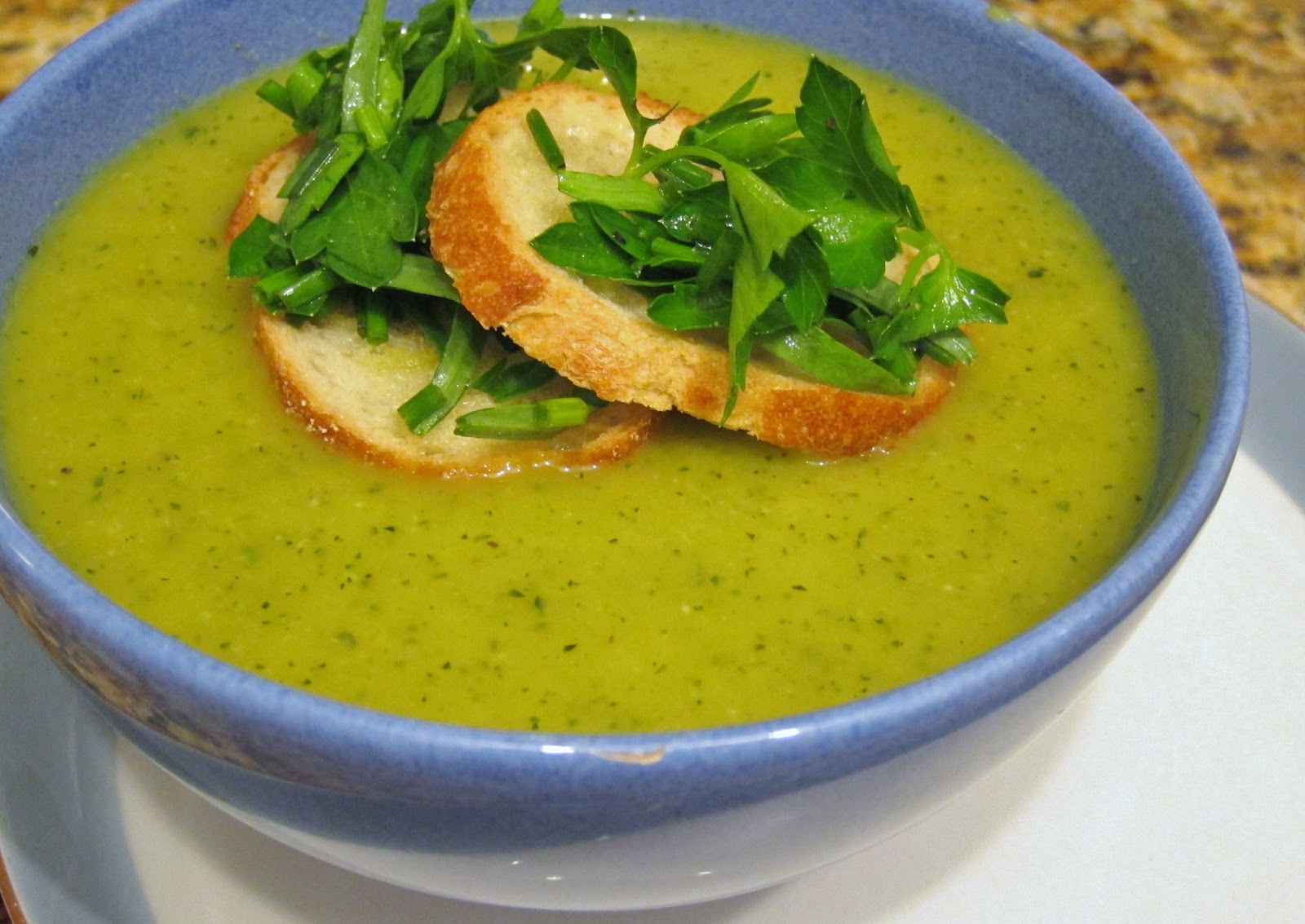 The Vegan Chronicle Creamy Zucchini Soup with Mixed Herbs