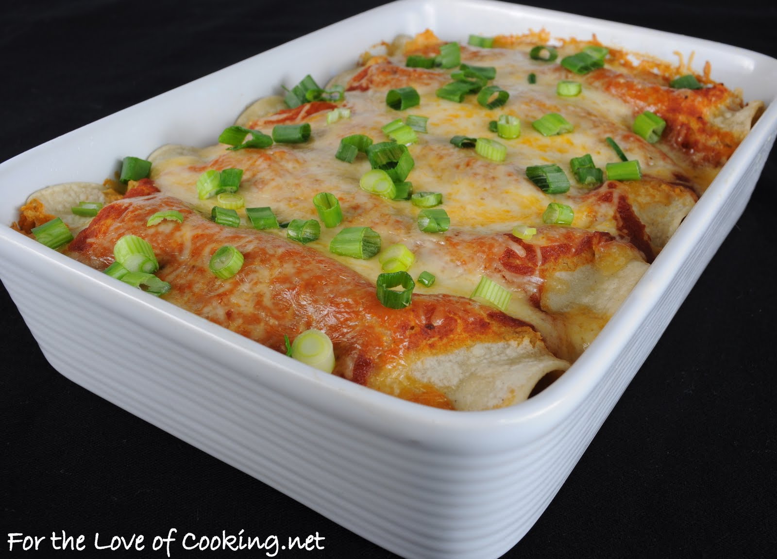 Shredded Pork and Monterey Jack Cheese Enchiladas with Homemade