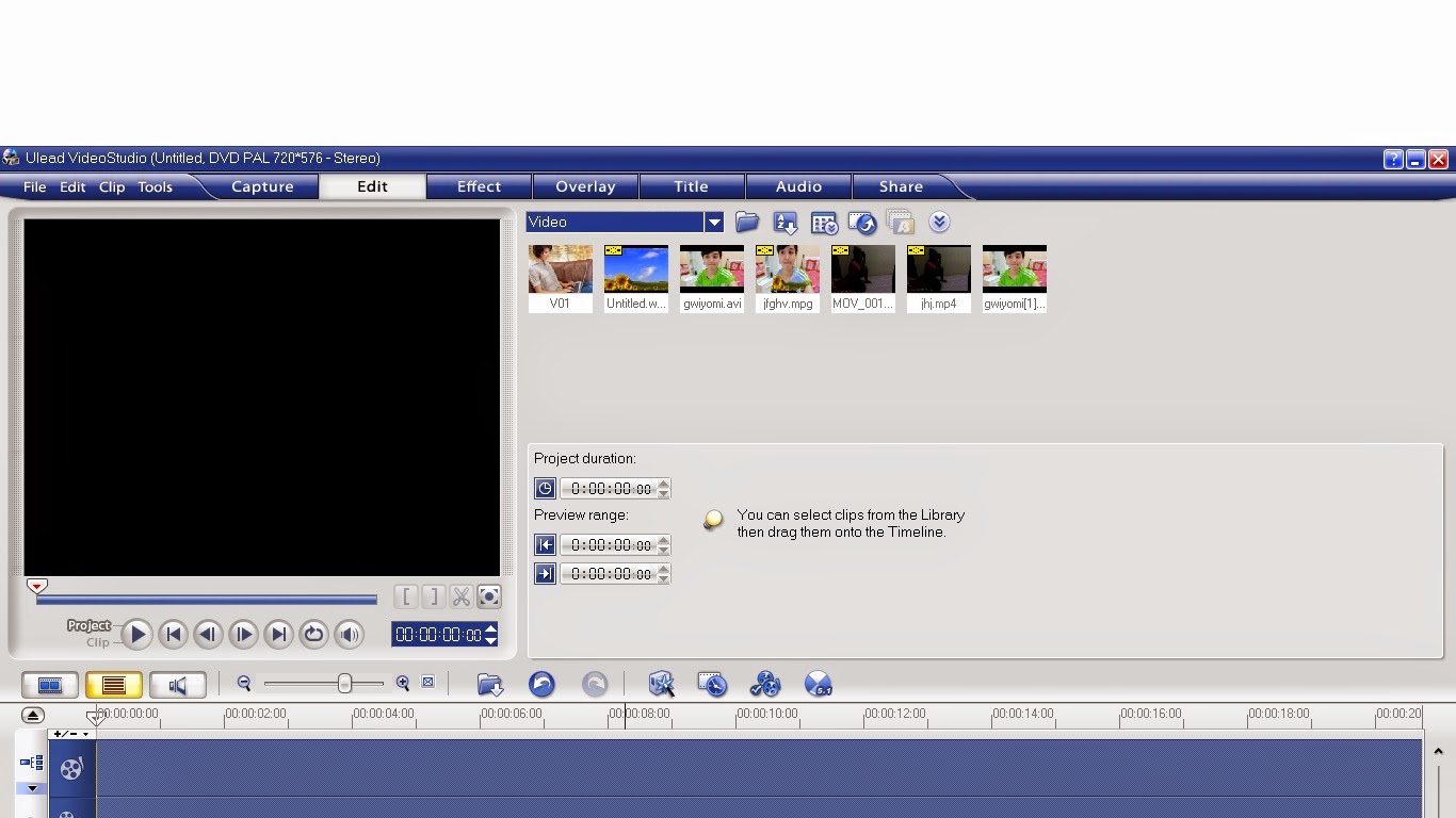 efek slow motion dengan Ulead video studio
