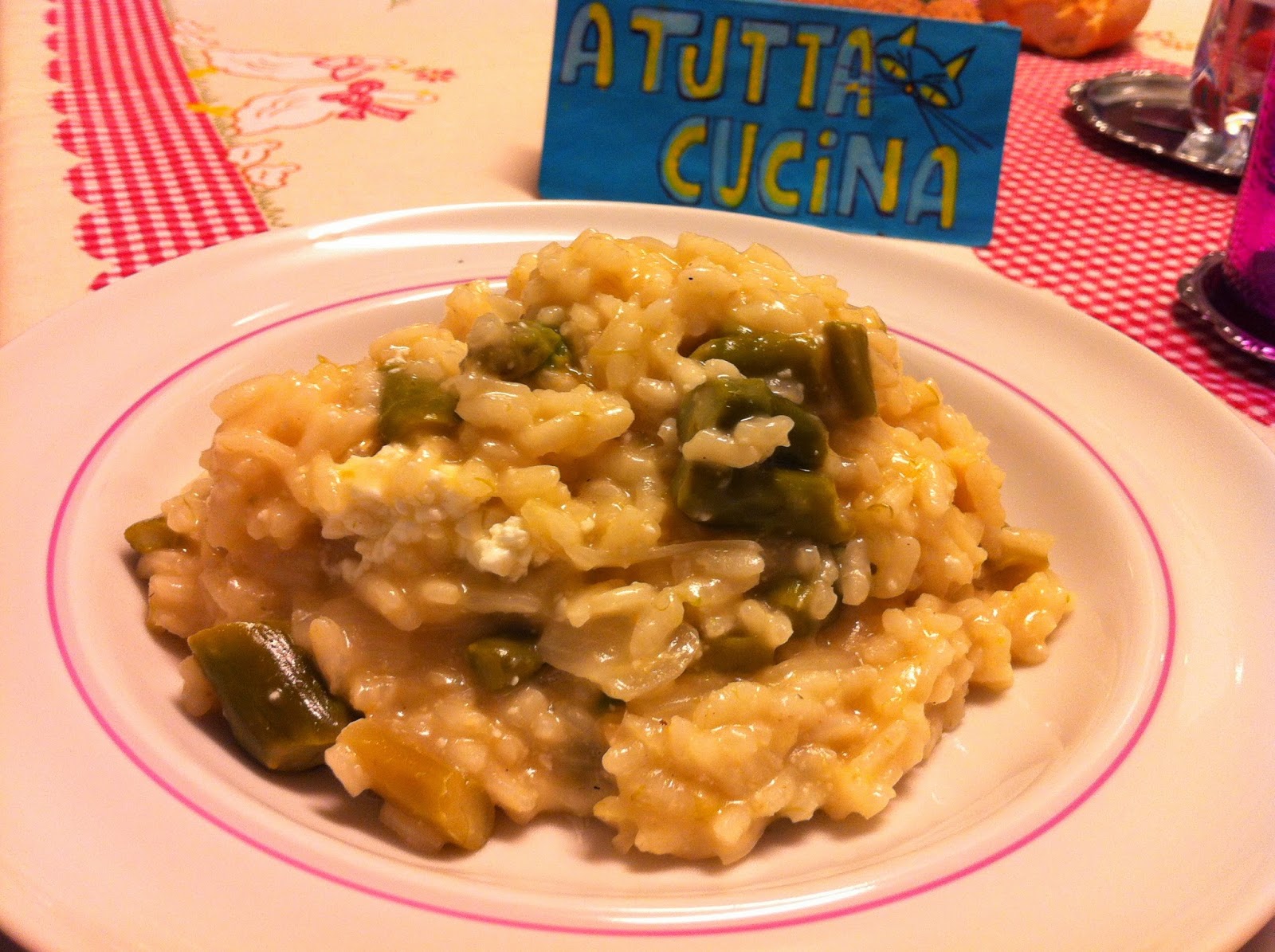 A TUTTA CUCINA RISOTTO agli ASPARAGI e FIOCCHI LATTE