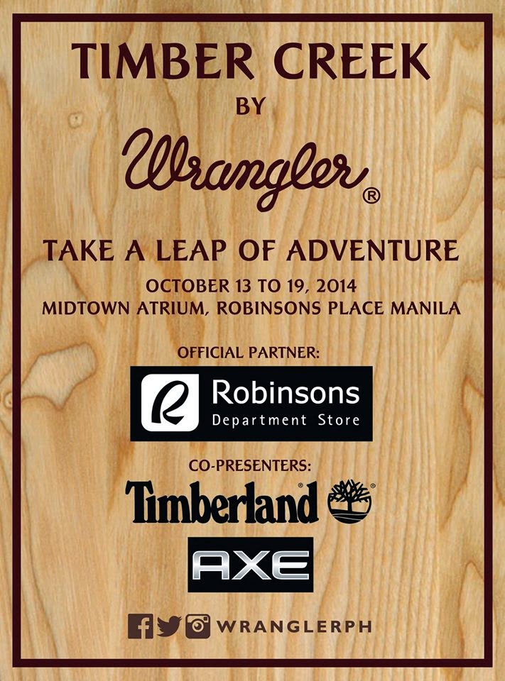 Manila Shopper: Timber Creek Launch Promo @Robinsons Manila: Oct 13-19 2014