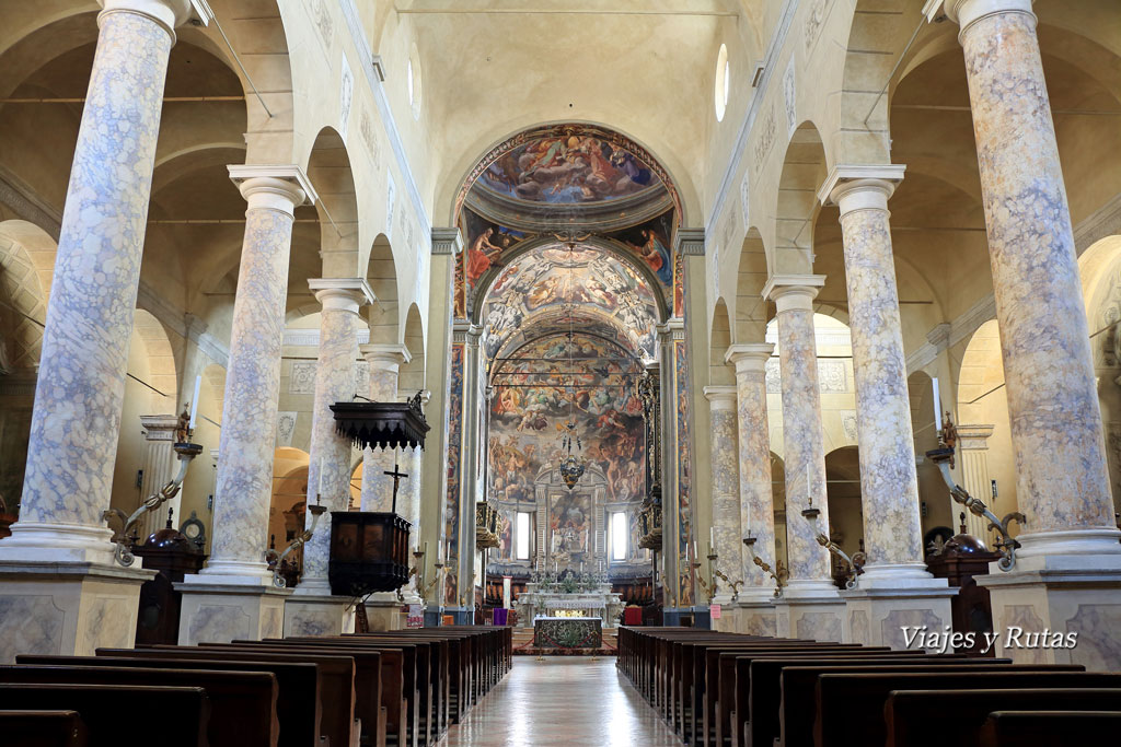 La iglesia de San Próspero, Reggio Emilia, Italia