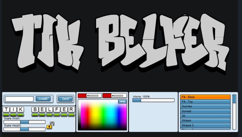 Tikowy Belfer Generatory Ozdobnych Napisow On Line