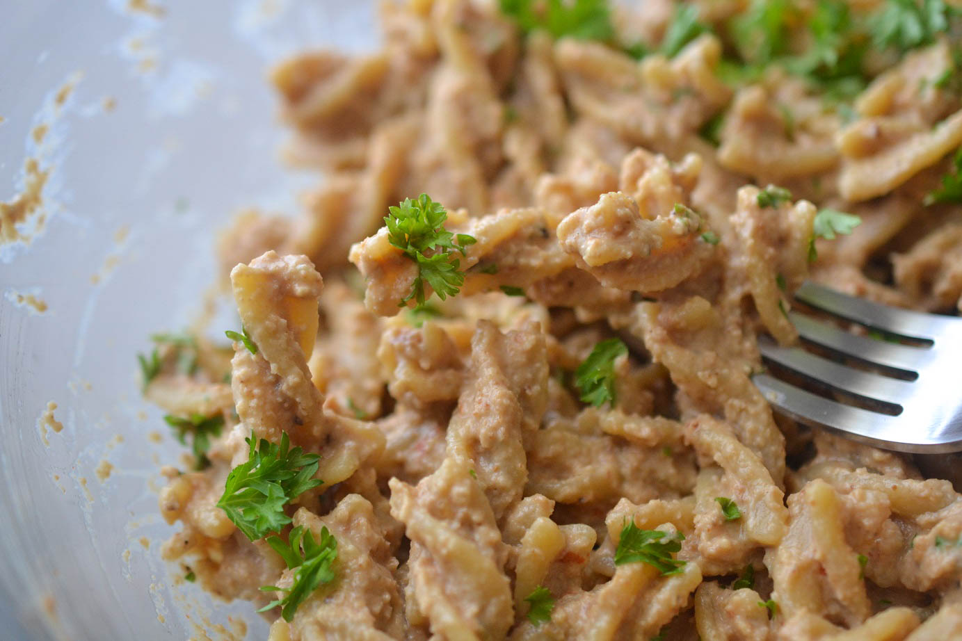 Greedy Girl Cashew coconut cream pasta