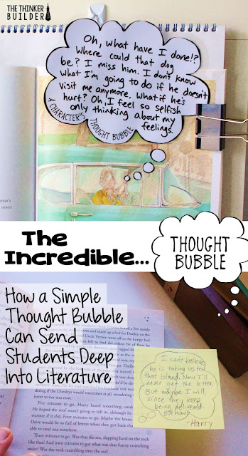 Find out how to use thought bubbles as a jumping off point for inferring a character's thinking and making sense of it.