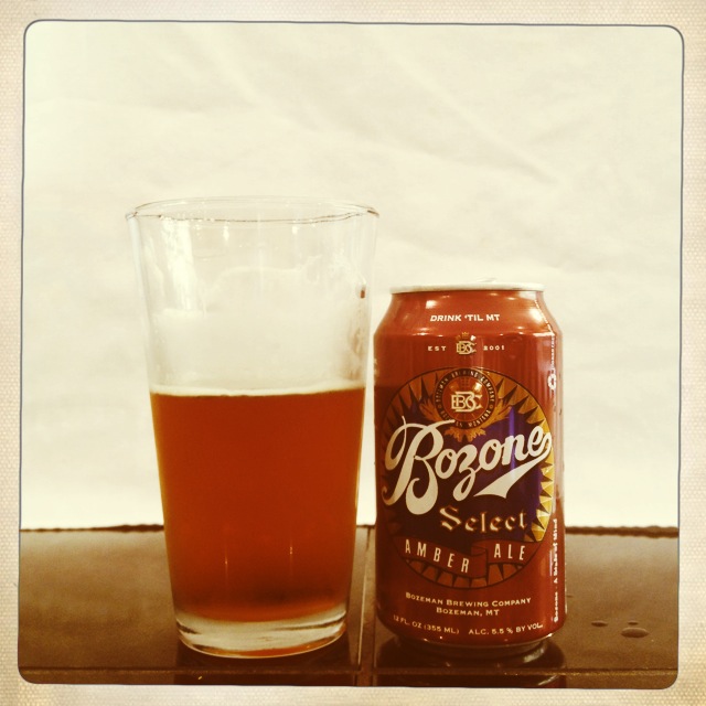NorCal Beer Blog Bozeman Brewing Company Bozone Select Amber Ale