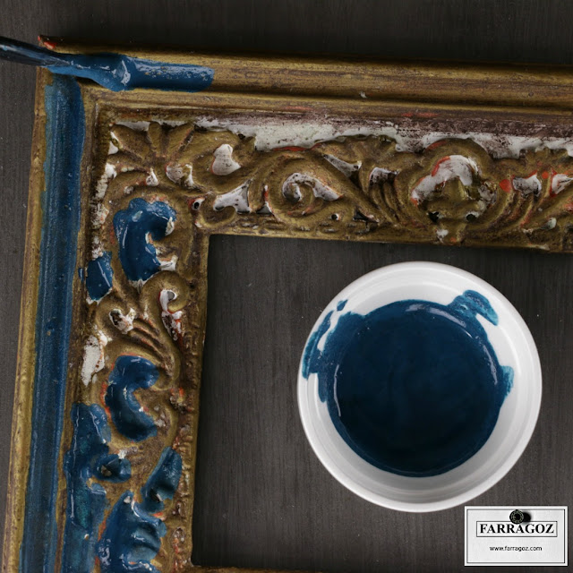 FARRAGOZ How to paint a new plastic frame to look like an authentic antique 2