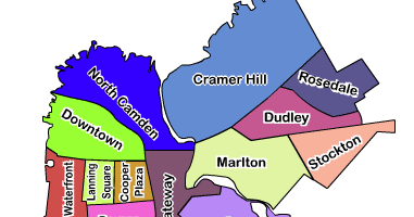 Camden Map Region Political 