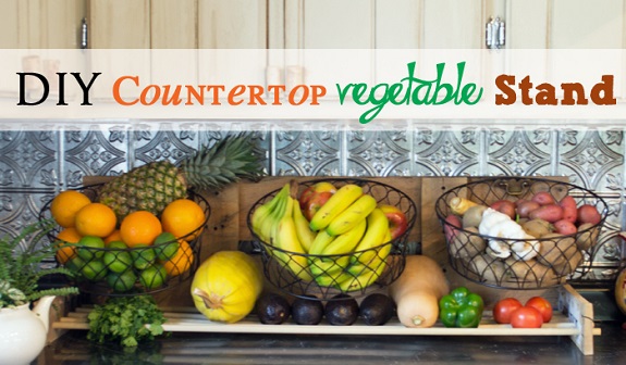 diy countertop vegetable stand, DIY project, building plans
