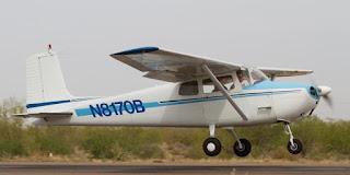 Pesawat latih Cessna di BPPP Banyuwangi.