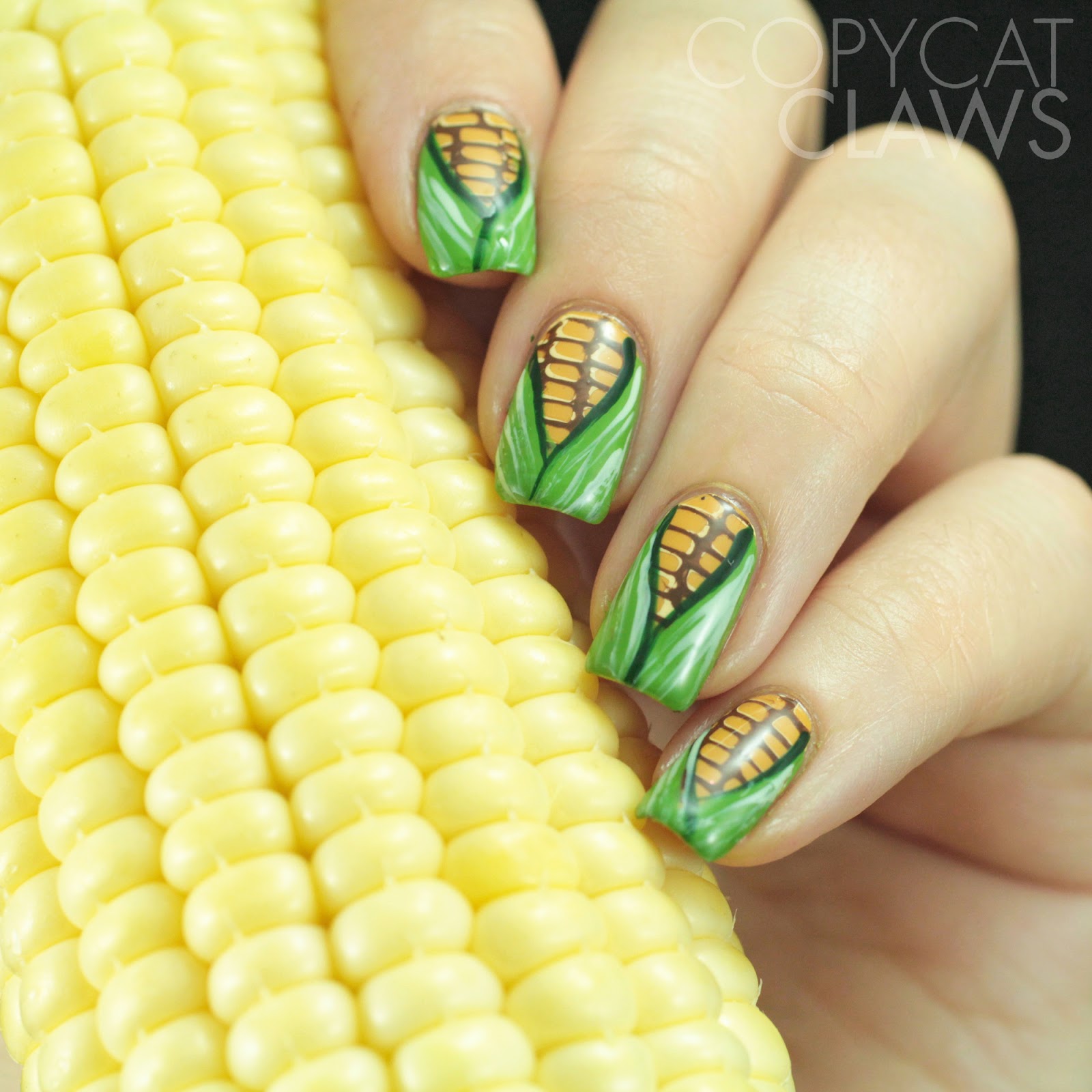 Copycat Claws Corn On The Cob Nail Art