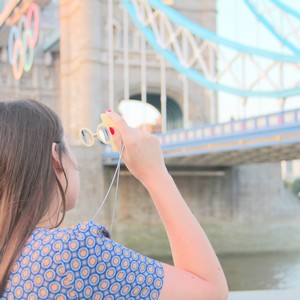 Geometric print blouse