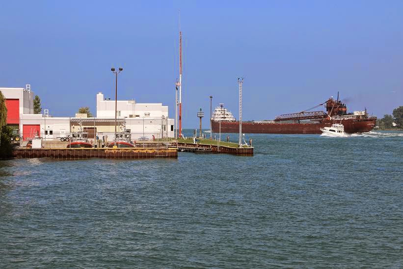 Michigan Exposures The Lovely Kaye E. Barker Passes the Belle Isle