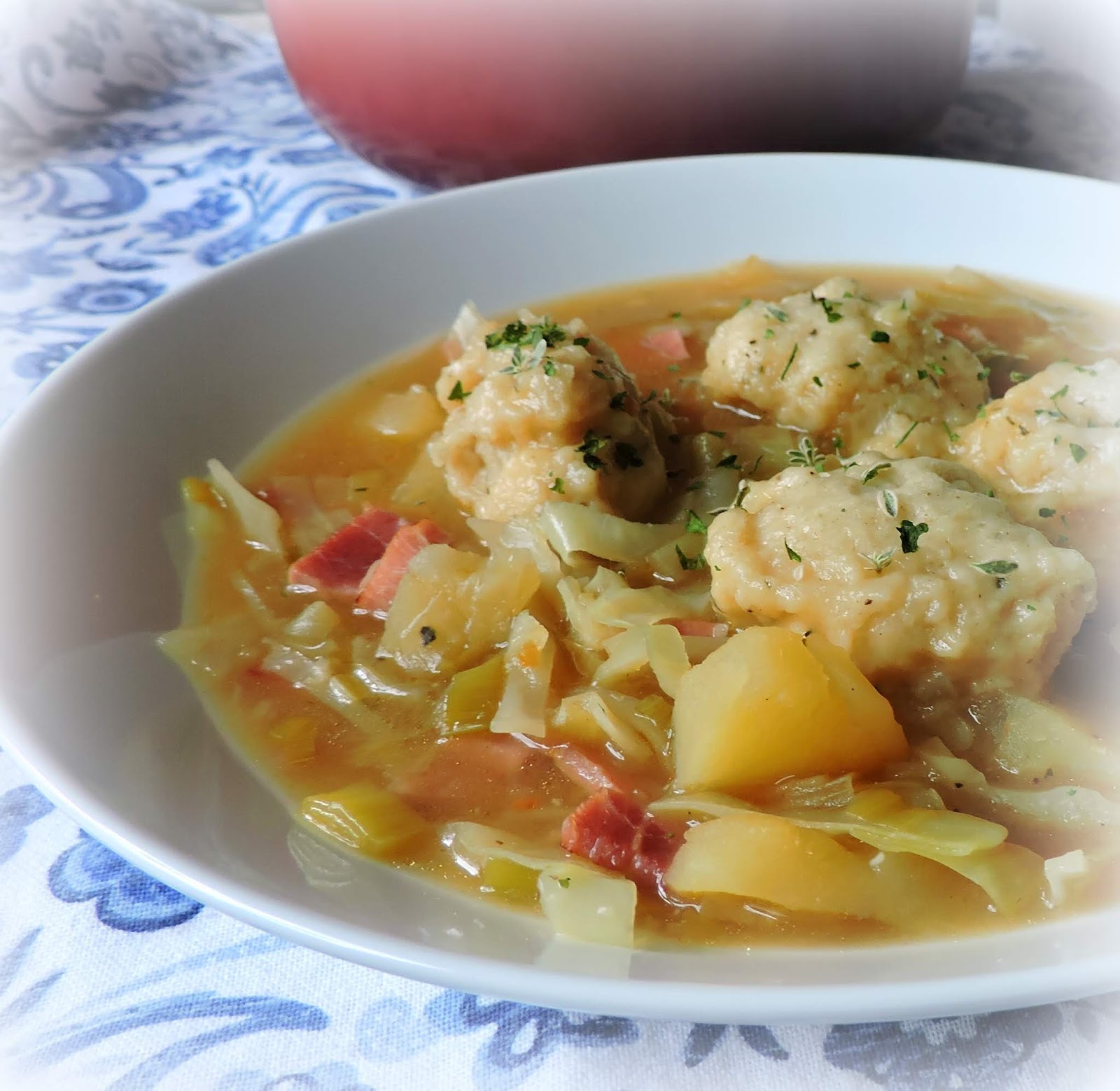 Cabbage & Ham Soup with Cheese Dumplings The English Kitchen