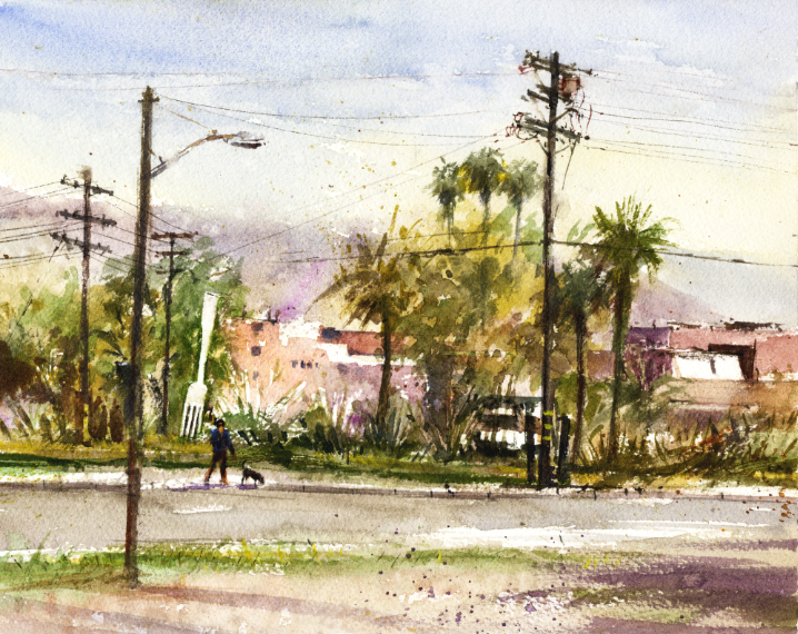 Sherry Schmidt Watercolors Fork Plaza