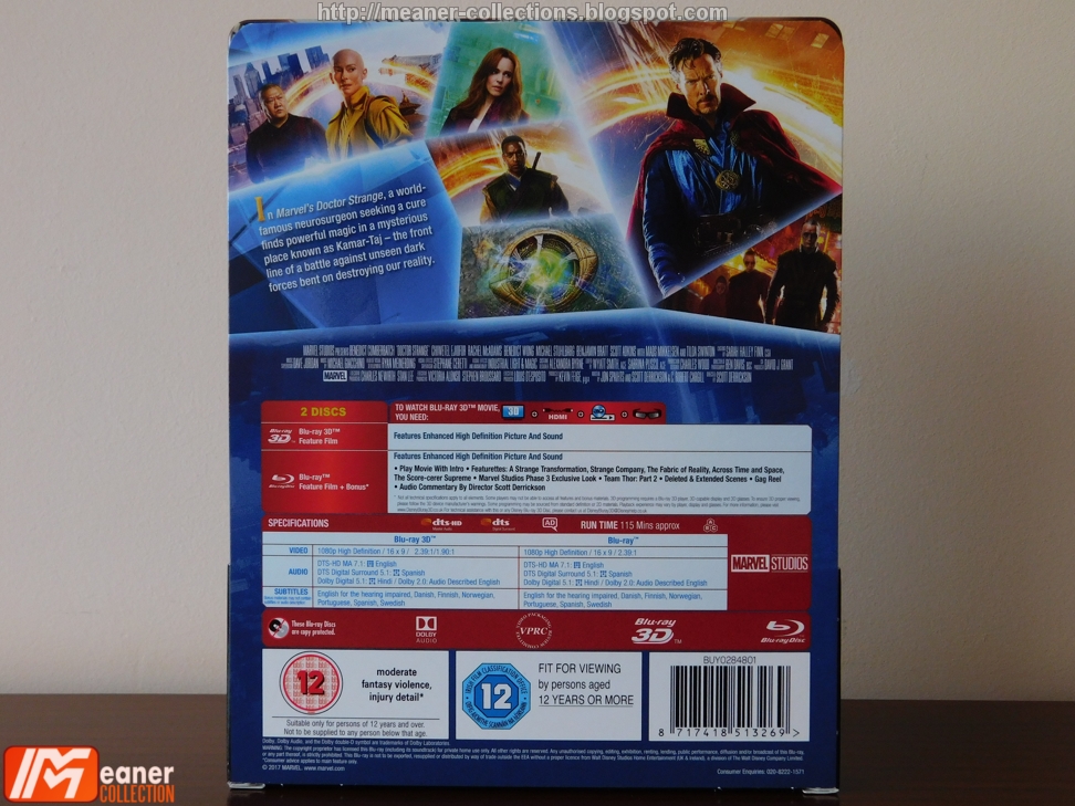 Doctor Strange 3d Zavvi Exclusive Lenticular Edition Blu Ray