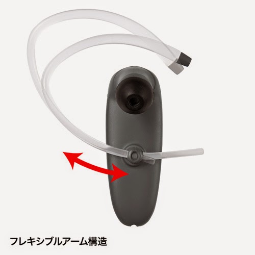 デジタルガジェット備忘録: 【サンワサプライ】スマフォ向けの片耳式ワイヤレスヘッドセット