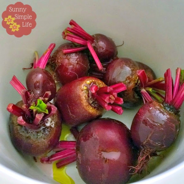 Frugal Fridays - The High Cost Of Putting Food On The Table, cooking beets in the crockpot