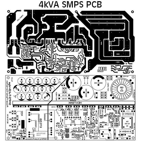 SMPS FULLBRIDGE PFC Schematic + PCB Layout PDF - Electronic Circuit