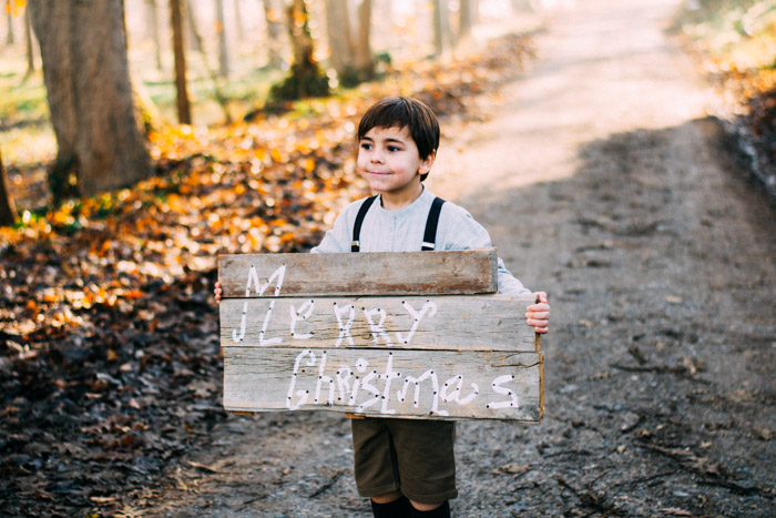 Cartel Madera Merry Christmas DIY con Gocco