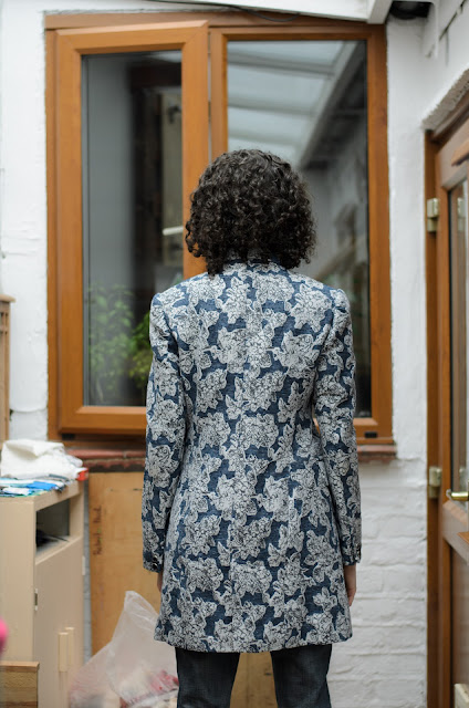 Burda 6875 Jacket final fitting of Burda 6075 (back)