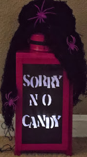 Sorry No Candy Glowing Sign by Mommy Miaa.