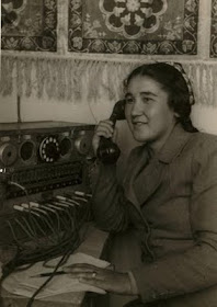 Max Penson photo of Uzbek telephone operator 1938
