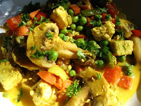 Paneer Cheese and Vegetables in a Creamy Gravy