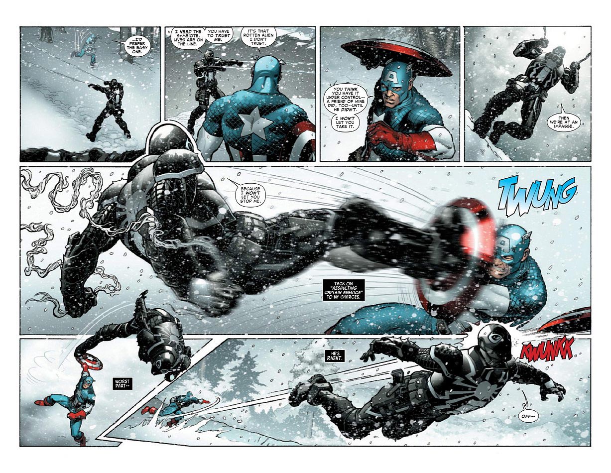 House Of Marvel: new preview: Venom # 10 VENOM VS CAPTAIN AMERICA!!!!