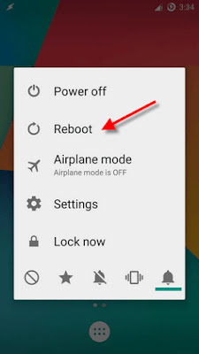 Reboot option.