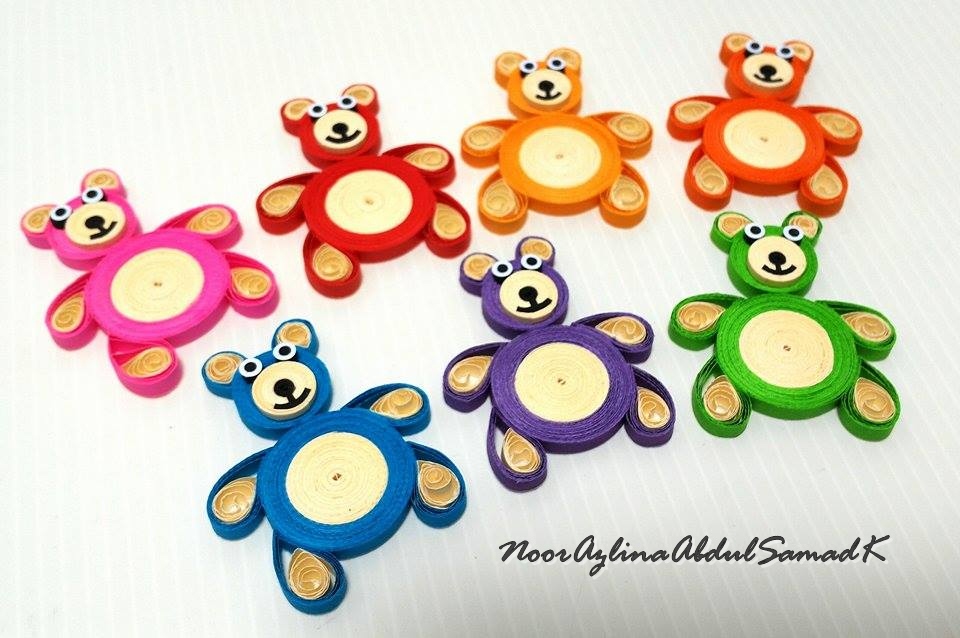 teddy bear quilling