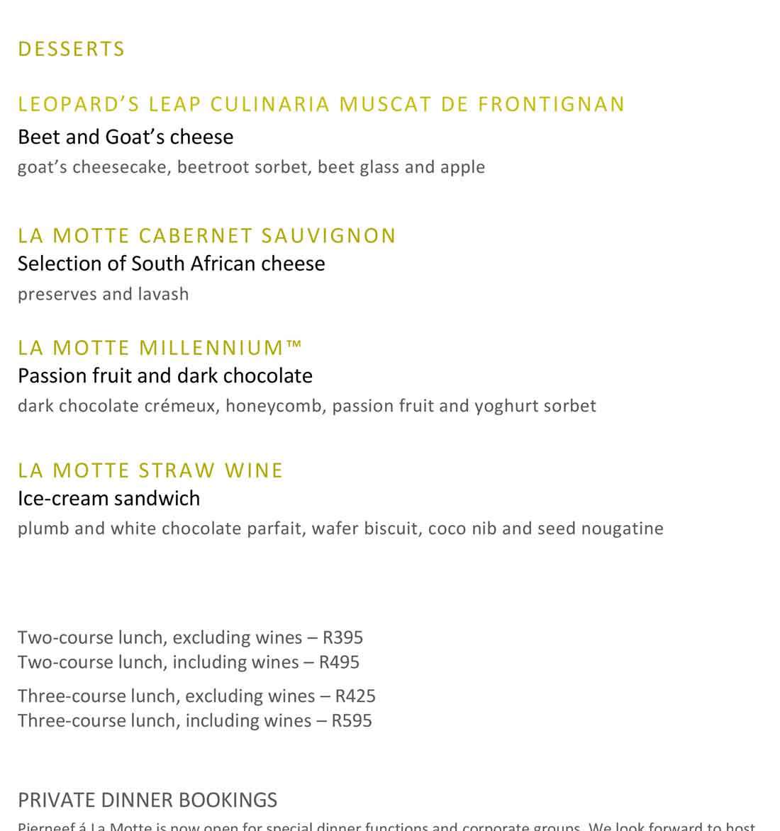 . A visit to L'Ormarins and La Motte in Franschhoek