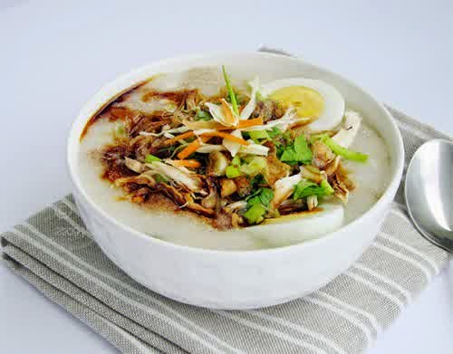 bubur ayam Resep cara membuat bubur ayam mudah
