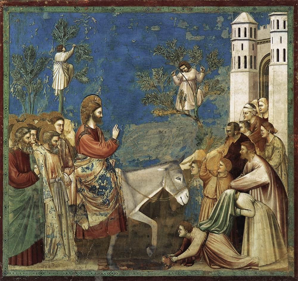 Imagen del Domingo de Ramos. Jesús entra en Jerusalén triunfante