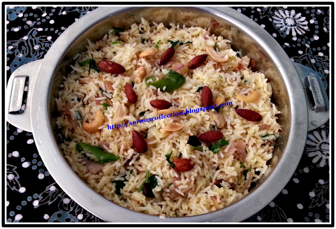 My Recipes FRIED GHEE RICE BIRYANI WITH GRAM FLOUR